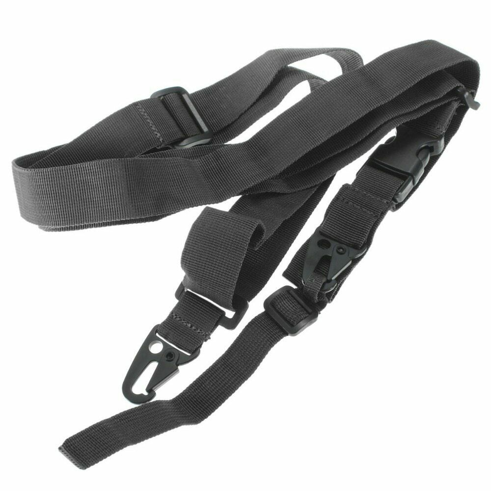 Tactical One Single Point / Two / Three Point Sling Strap Bungee Rifle Gun Sling
