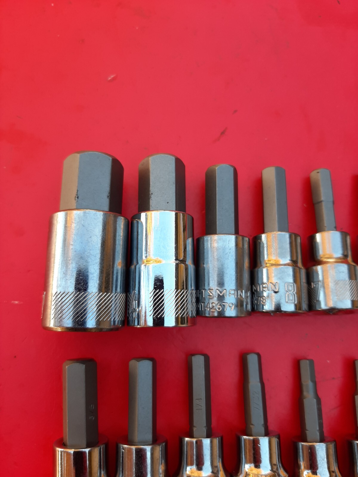 NEW CRAFTSMAN 14 Piece SAE METRIC Hex Allen Key Bit Socket Driver Set