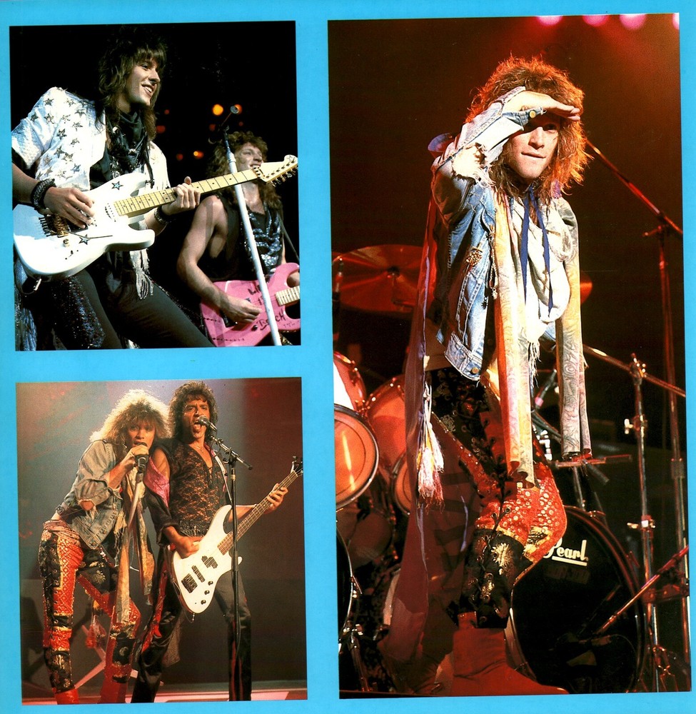 BON JOVI 1987 SLIPPERY WHEN WET TOUR PROGRAM BOOK / RICHIE SAMBORA / NMT 2 MINT