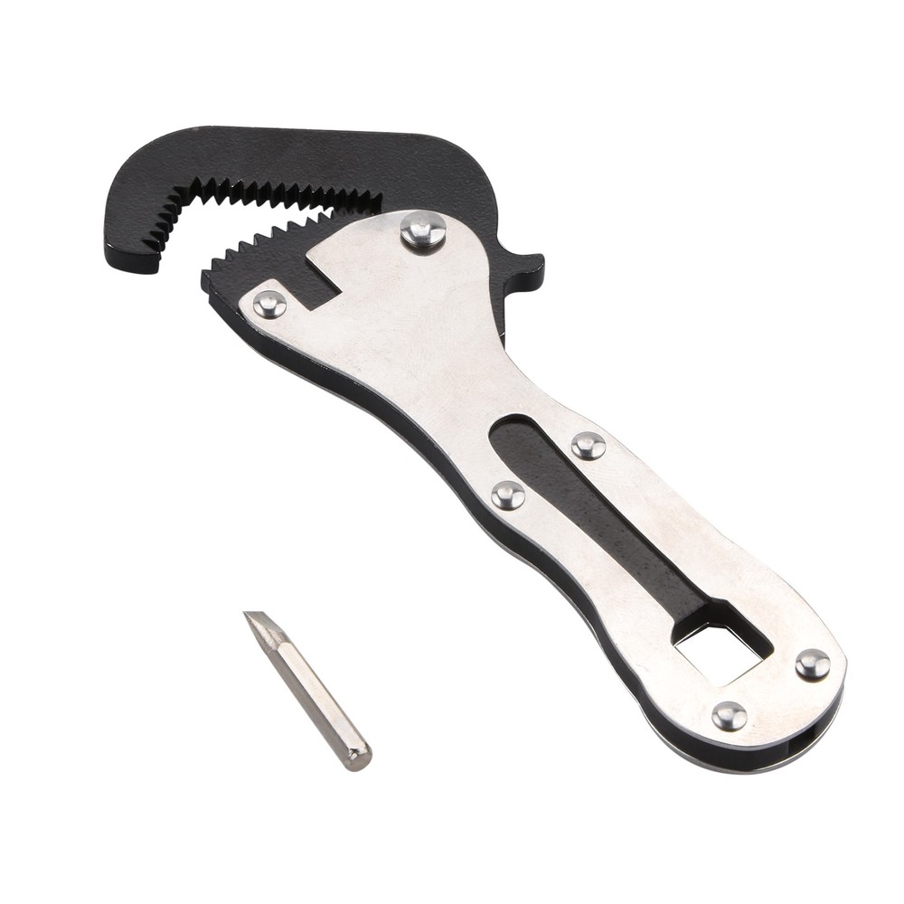 Maintenance Micro Self Adjusting Wrench Stainless Steel Compact Tool Silver