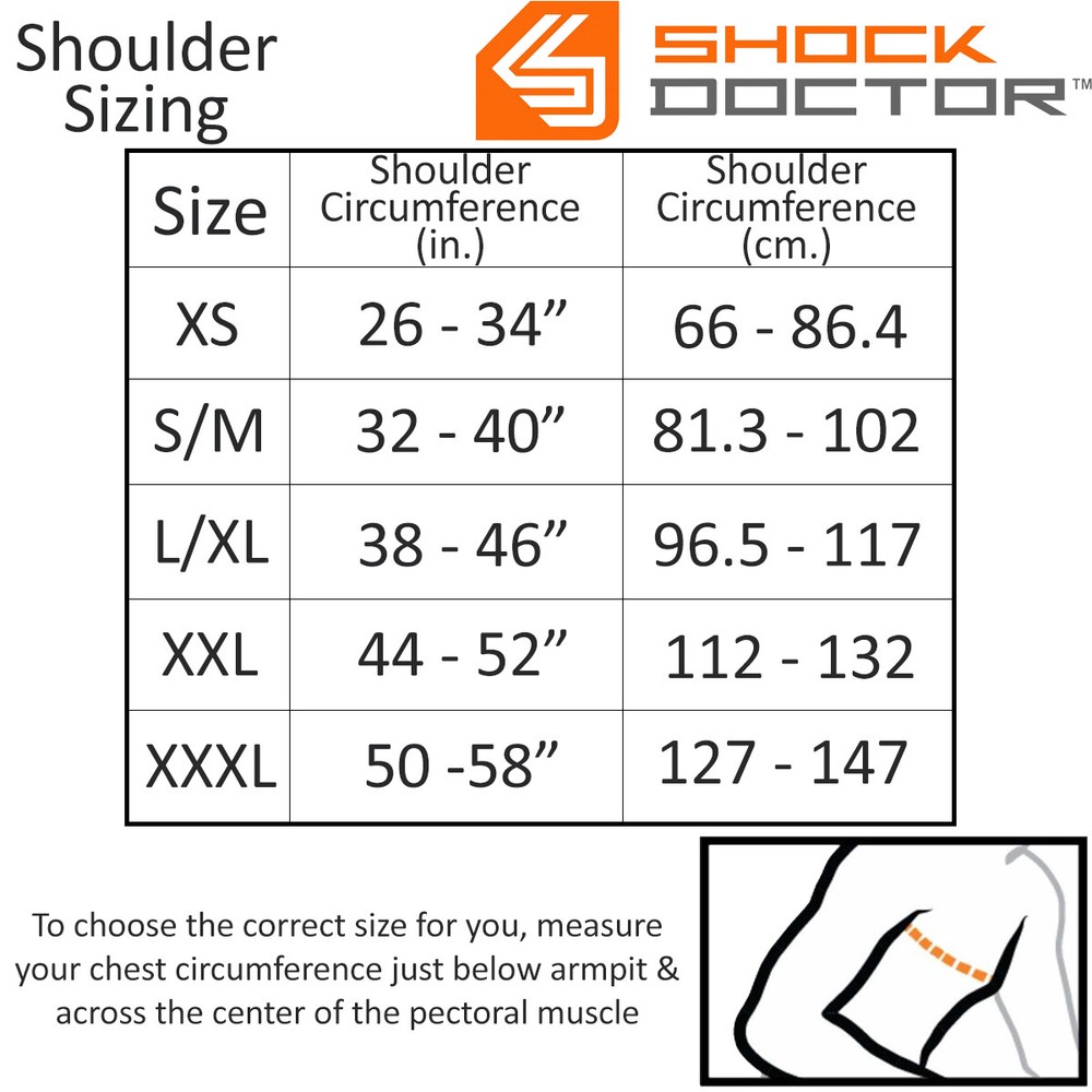 Shock Doctor Ultra Shoulder Support with Stability Control - Black