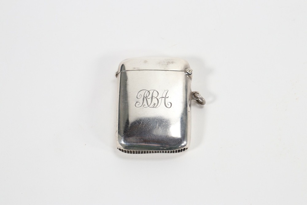 Antique Sterling Silver Match Safe