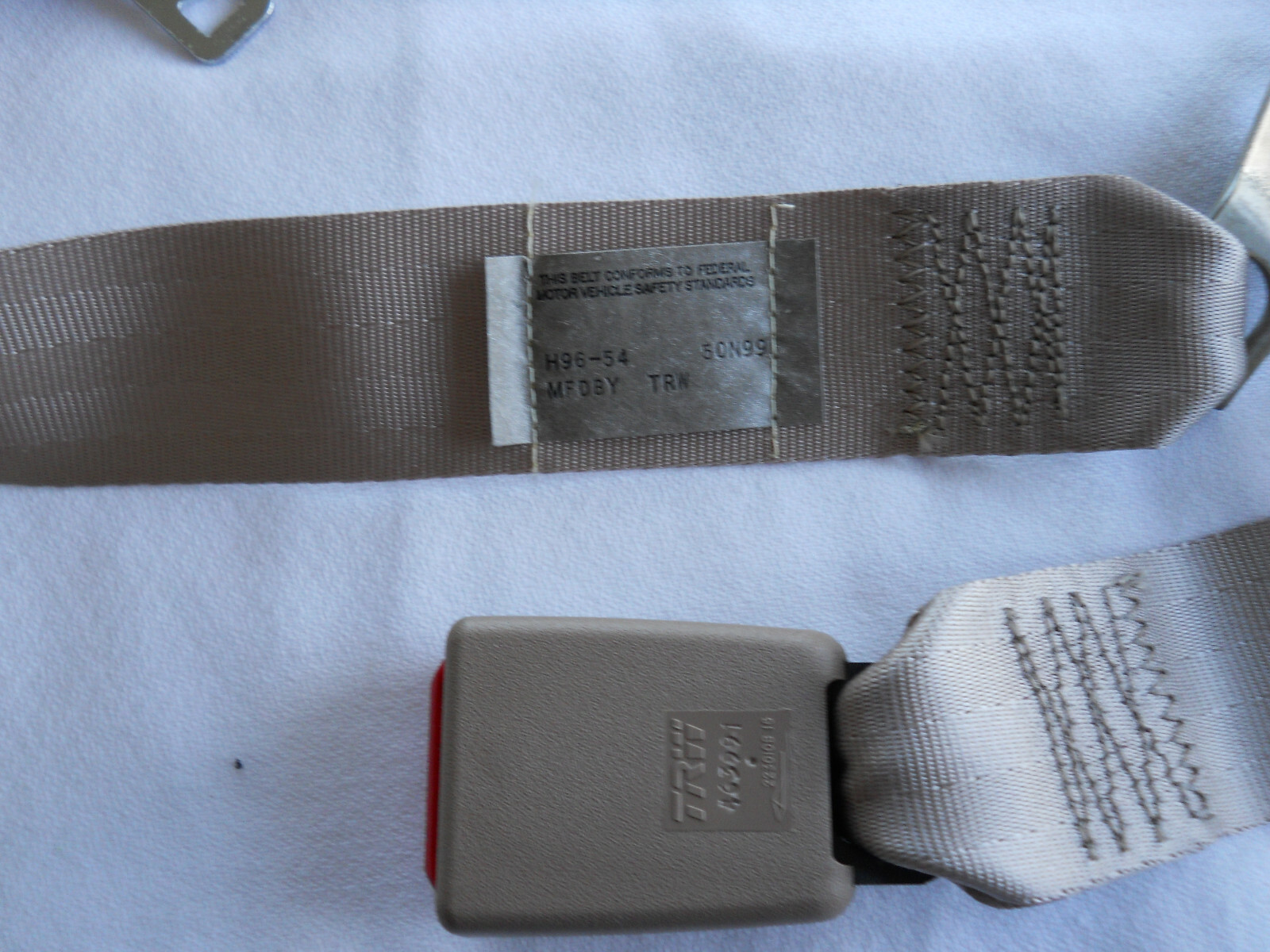 2 Sets - Tan Two Point Seat Belt , Lap Belt, Made by TRW to OEM Specs NEW! 60"