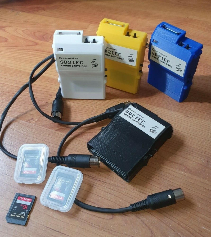 Commodore 64 SD Card Reader (SD2IEC) and Epyx Fastload Cartridge combo  C64