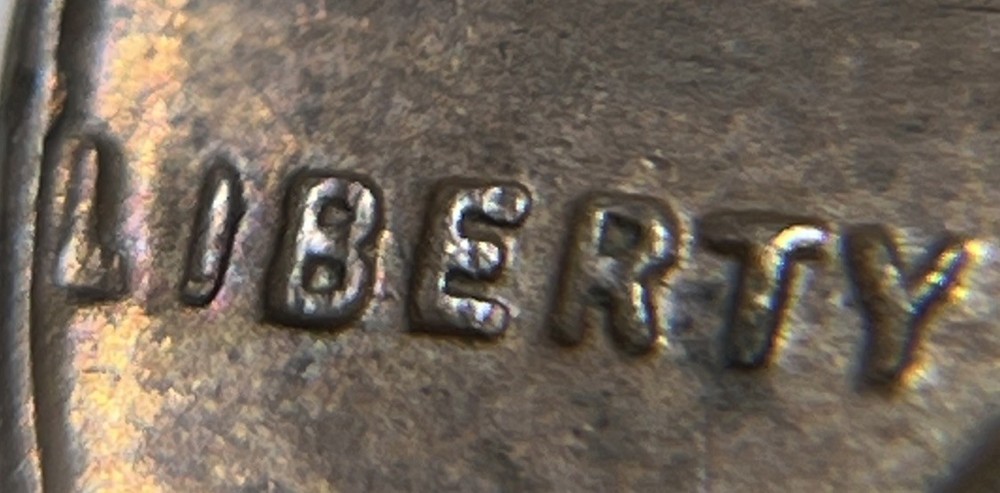 1954 Lincoln Wheat Penny Error L On Rim Error
