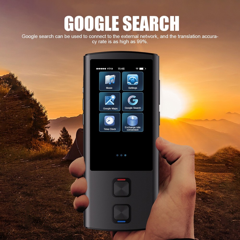 138 Language Offline Smart Translator Voice Wifi Translation Bluetooth + Camera