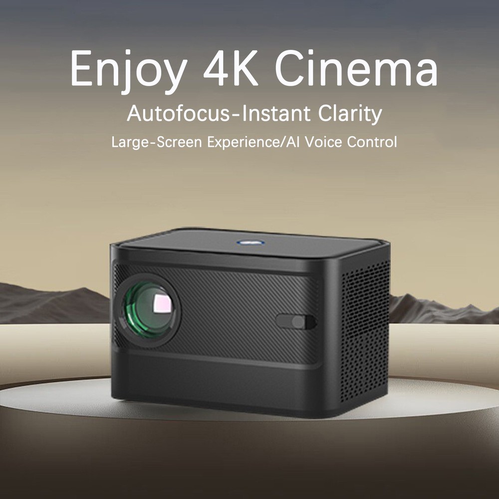 4K Projector Smart Android Projector Smart Voice Dual Frequency HD Projector US