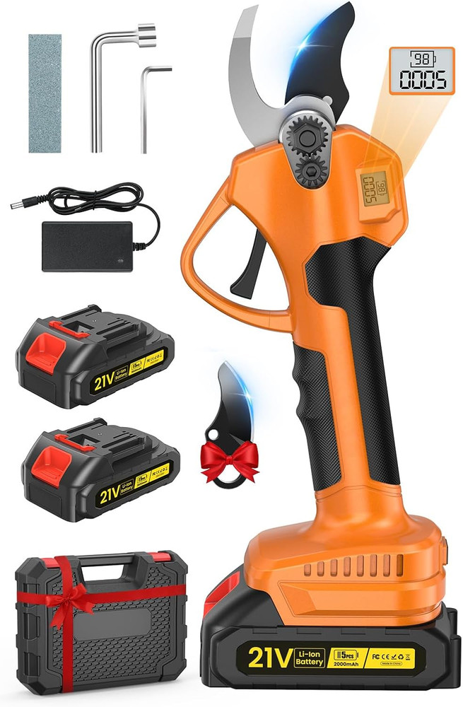 Electric Pruning Shears, Cordless Pruning Shears 1000W Brushless Power Shears 1.