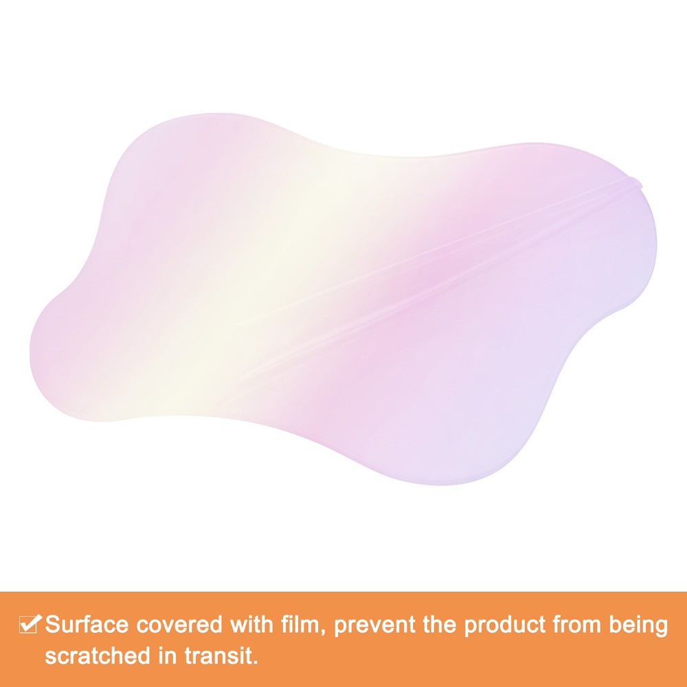 2pcs Acrylic Irregular Coasters, Cloud Shape Cup Mat Coffee Mug Pad Multicolor