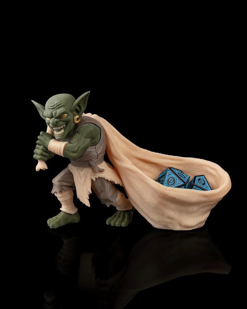 Goblin Dice Holder – 3D Printed RPG Dice Storage Figurine | Fantasy Dice Keeper