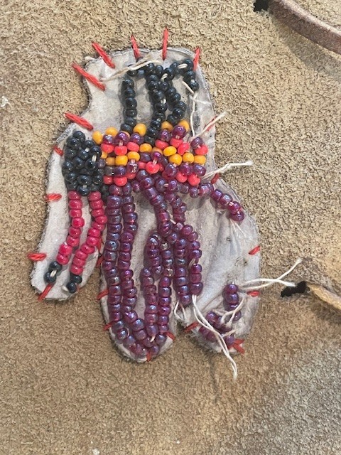 native american indian cradle board, late 19th early 20th c. Chippewa , Ottawa