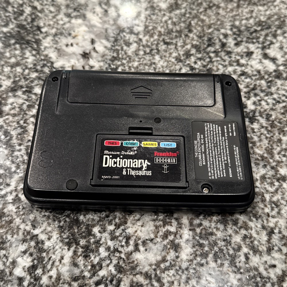 Franklin Concise Columbia Encyclopedia EC-640 Tested Working