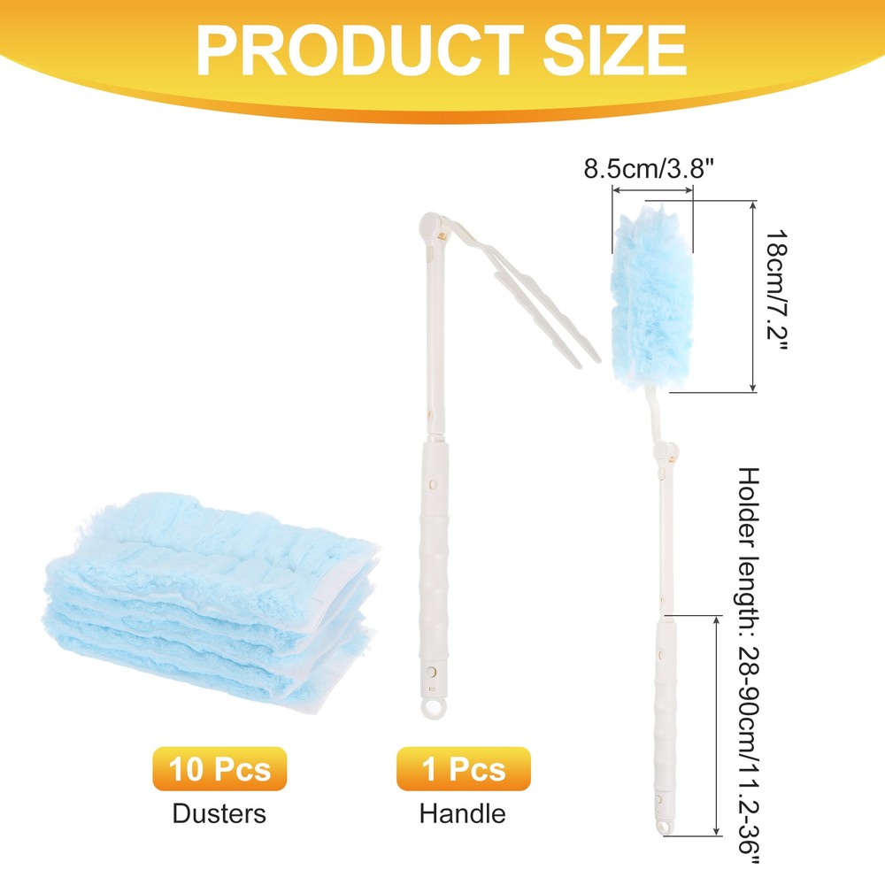 1 White Flexible Refill Handle Count, for 10 Blue Downs