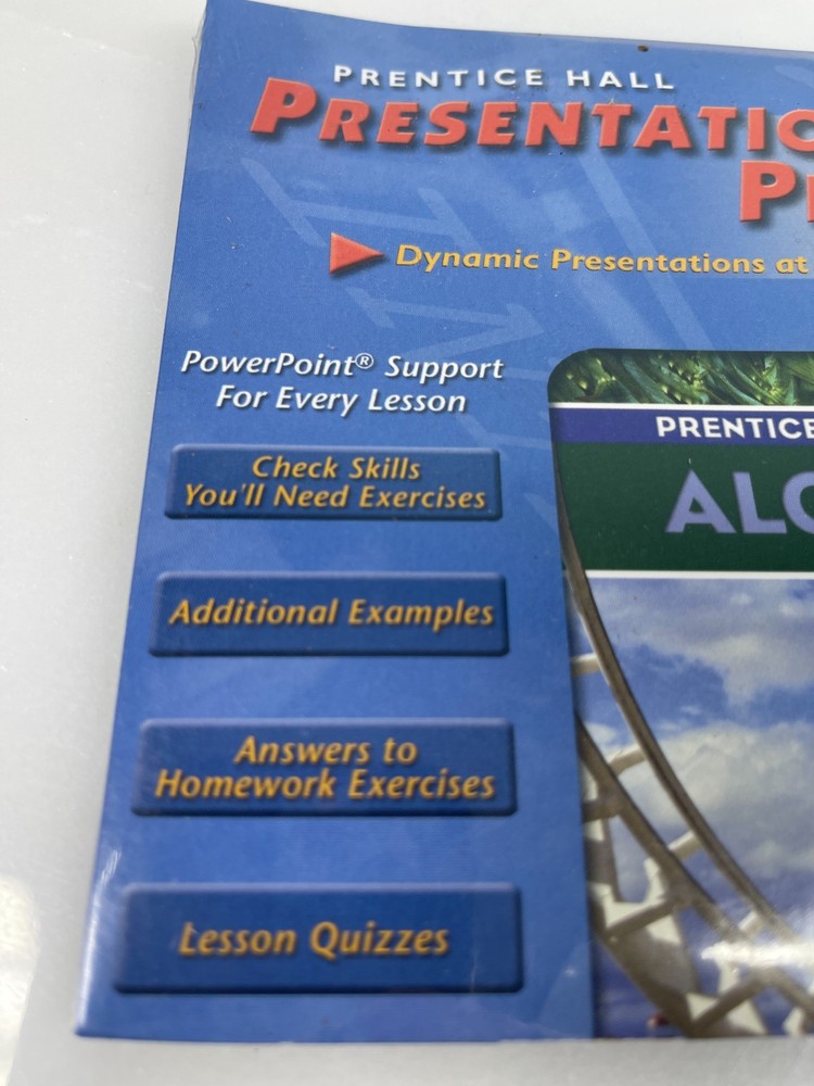 Prentice Hall Presentation Pro Algebra I Teacher CD-ROM PowerPoint