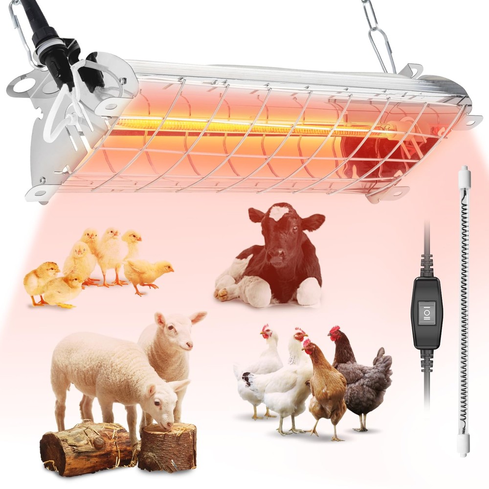 Brooder Heater for 30 Chicks Or Ducklings,7.86ft Cord Brooder Heating Plate &...