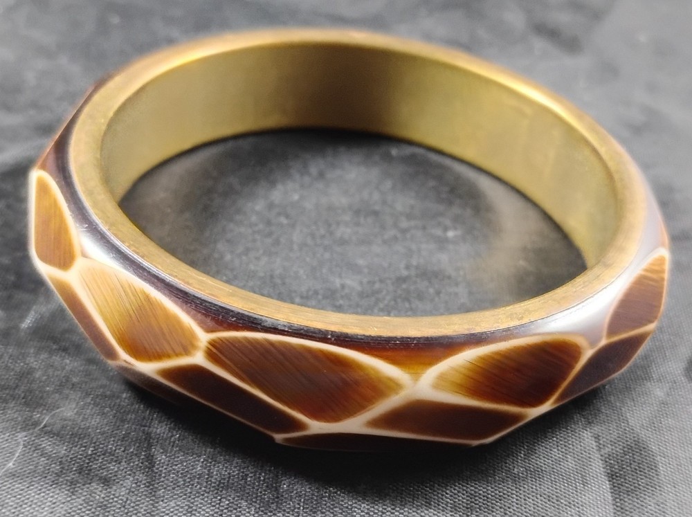 Beautiful Brown And Brass Bangle