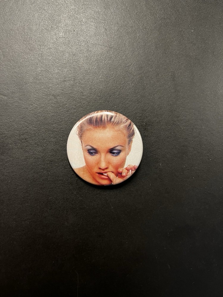 Cameron Diaz Pinback Button. Original Handmade 1.5” Button.