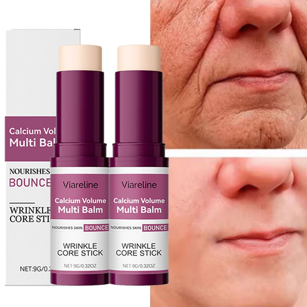 2 Pack Calcium Volume Multi Balm, Wrinkle Core Stick, Hydrating Firm, Anti-aging