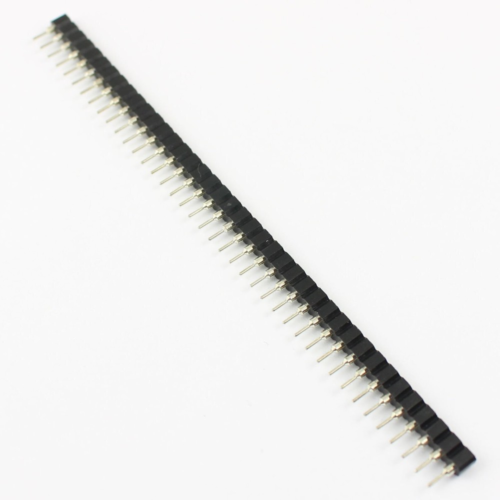 2Pcs 2.54mm Pitch 40 Pin Single Tin PCB Panel IC Breakable Round Female Header