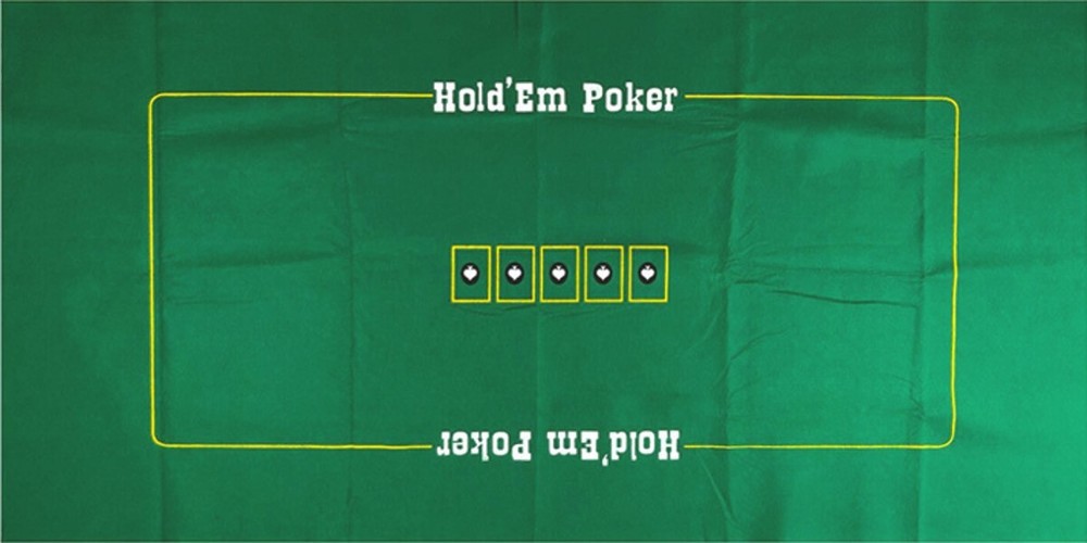 Craps & Poker 2-Sided Felt Layout + Carrying Case Bag