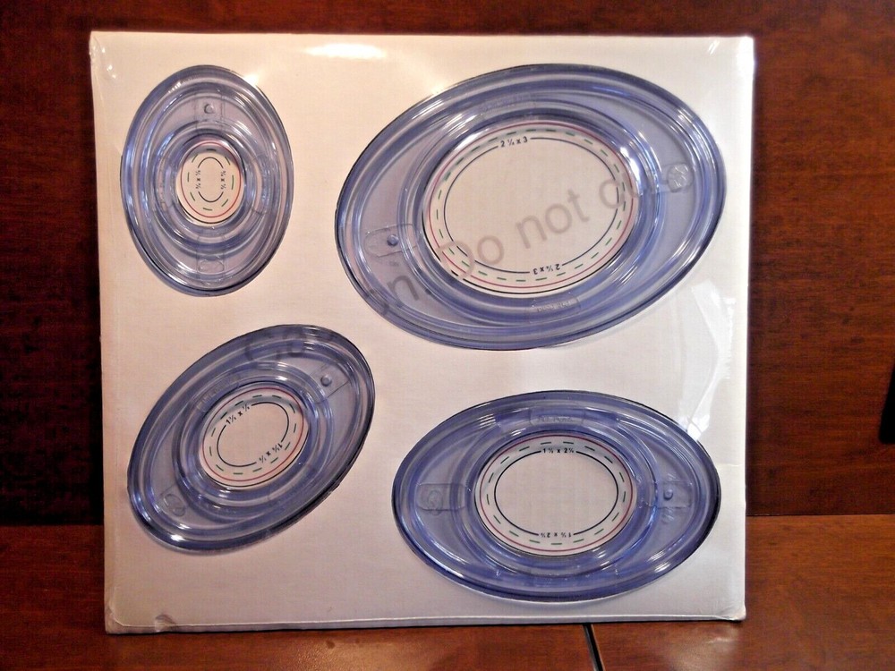 Creative Memories Oval Custom Cutting System Patterns & Sizing Templates New