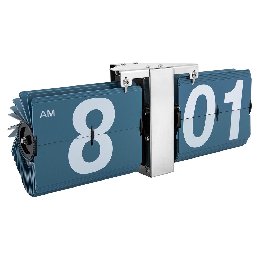 Retro Style Wall & Tabletop Flip Clock - Classic Mechanical - Digital Display