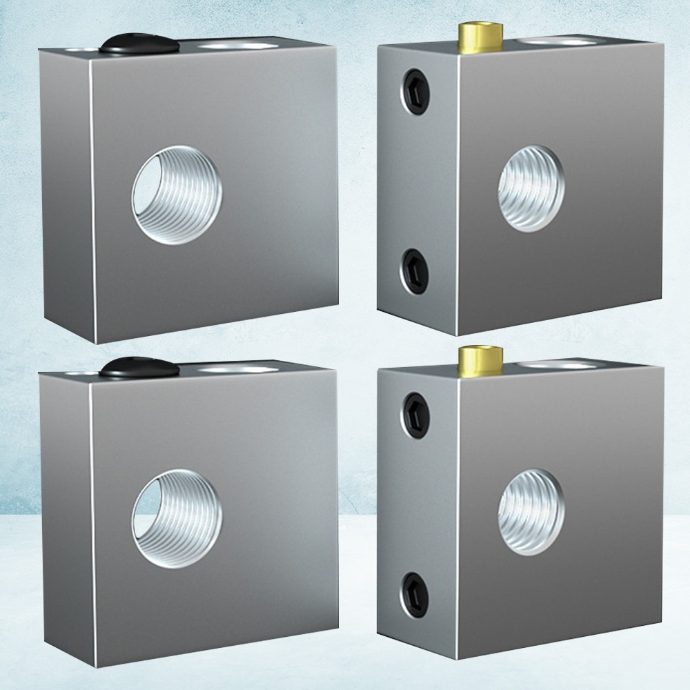 4pcs 3d Printer Heating Block 3d Printer Heater Block (Silver) 3d Printer Parts