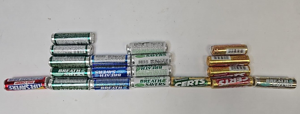 Vintage Breath Savers & Certs Mints Candy - 7 Flavors