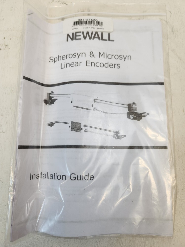 Newall DRO INSTALLATION Guide Spherosyn and Microsyn Linear Encoders