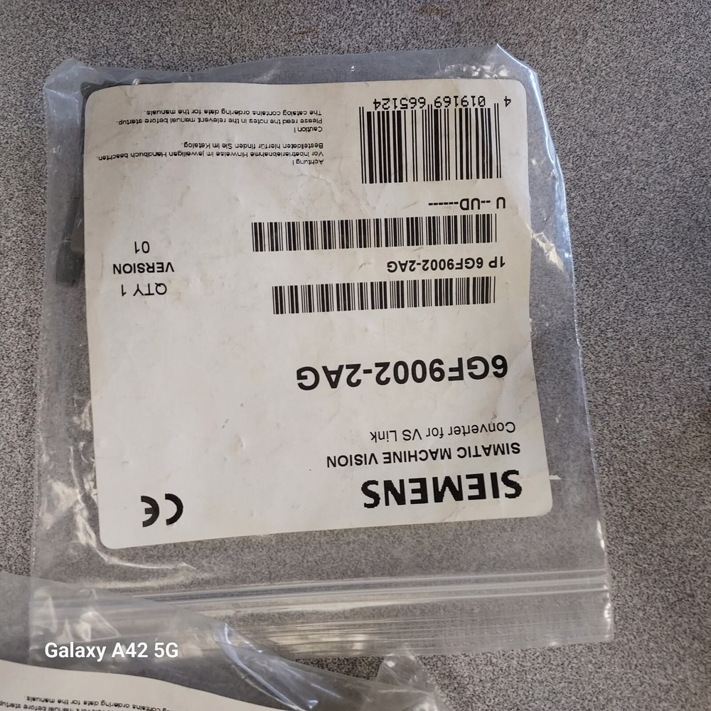 Siemens simatic VS-725 camera with software