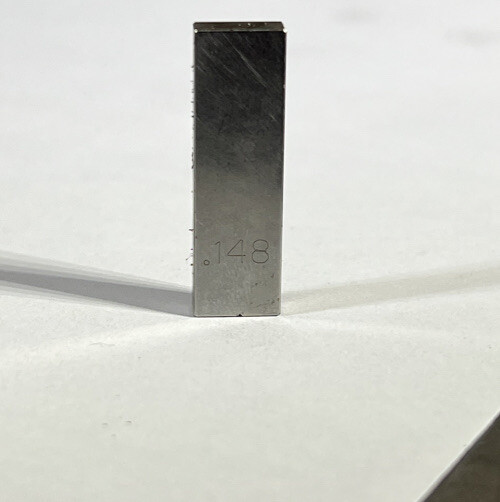 .148 Starrett-Webber Gage Block Used