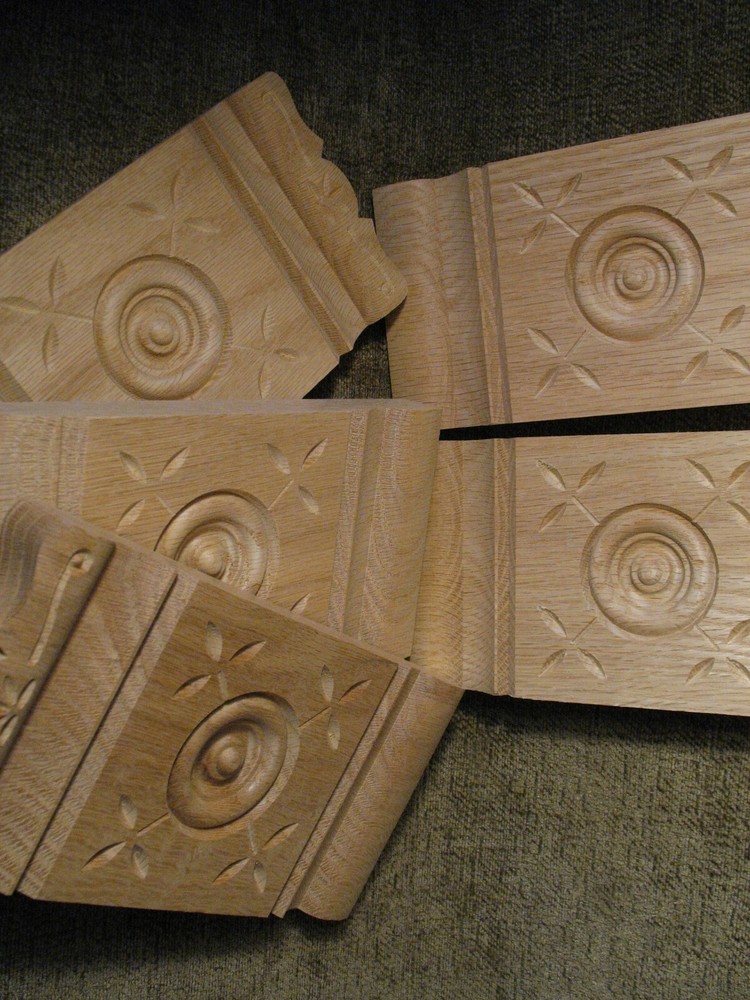 VICTORIAN SOLID OAK REPRODUCTION PLINTH BLOCKS ... SET OF 4 .. MORE AVAILABLE