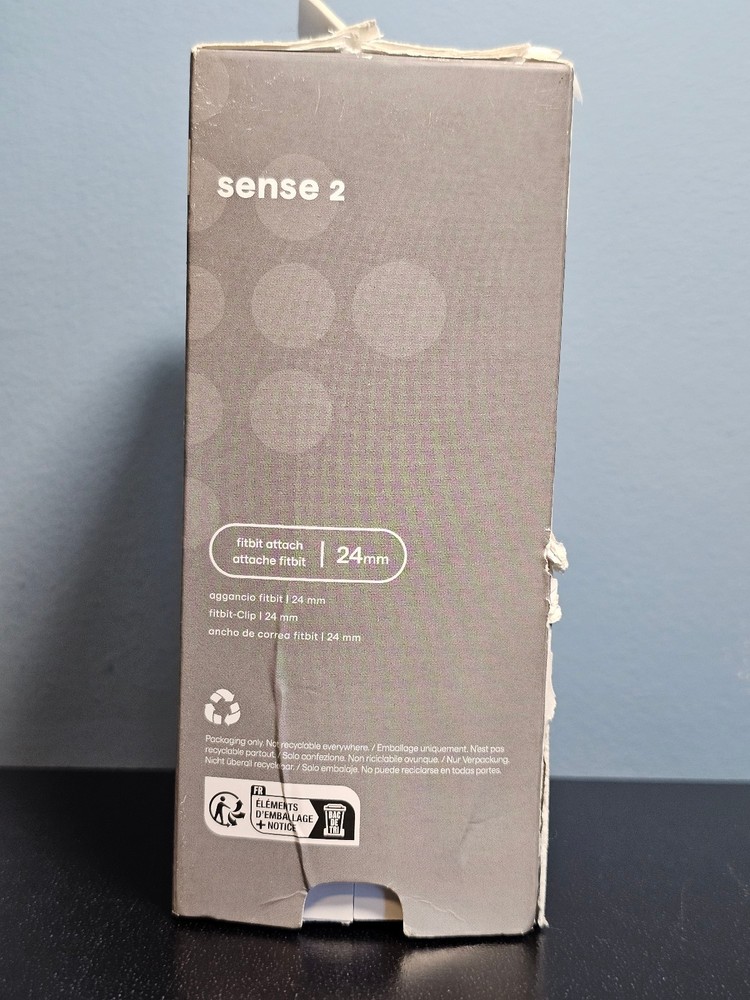 Fitbit Sense 2 Smartwatch Activity Tracker - Shadow Grey/Graphite Aluminum LARGE