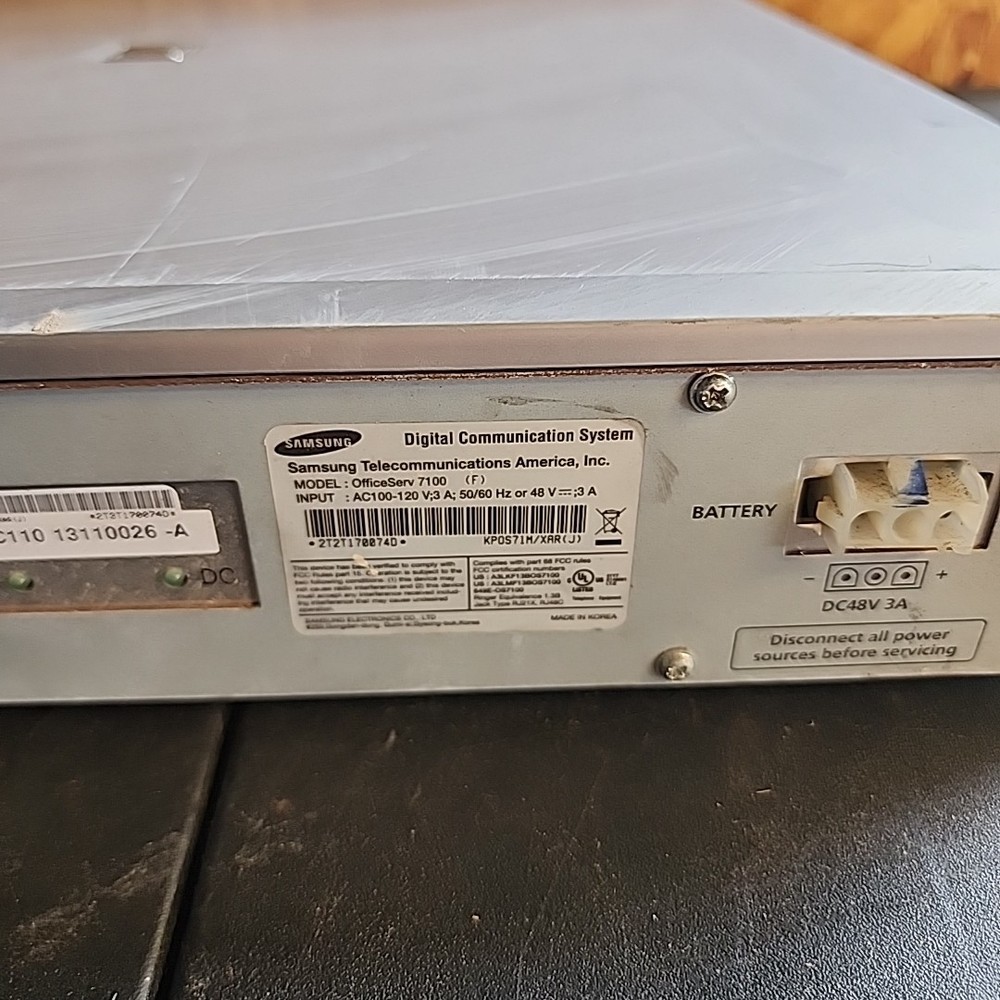 Samsung Officeserv 7100 Telephone System no Modules