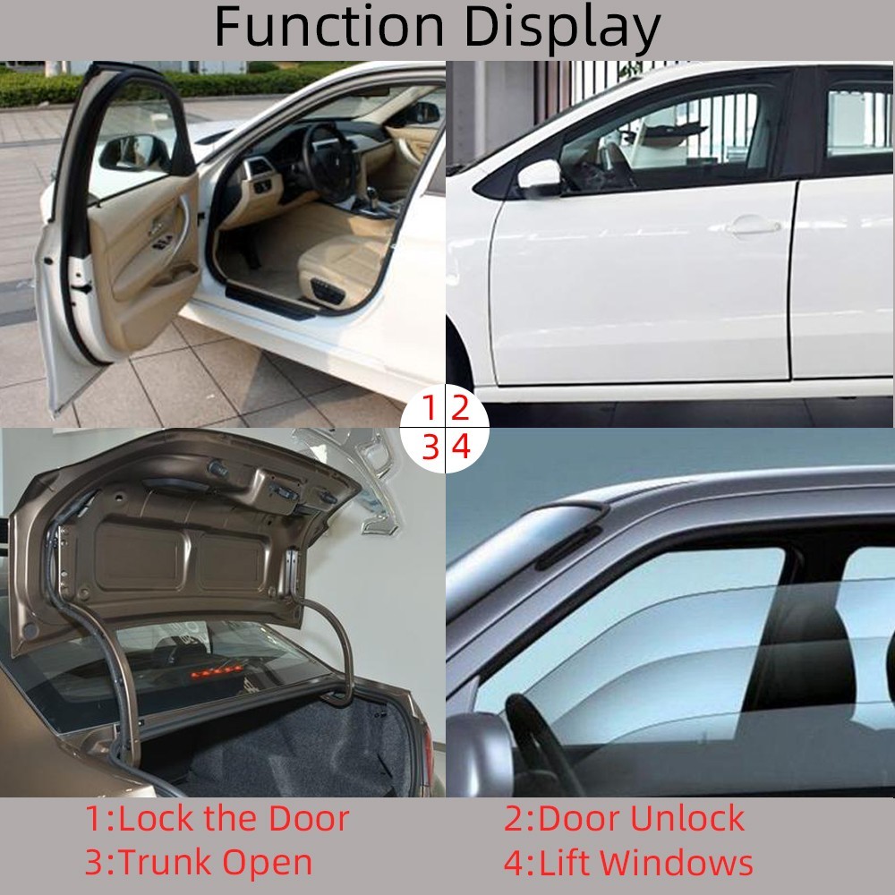 Universal Car Alarm Central Locking Keyless Entry with Remote Control
