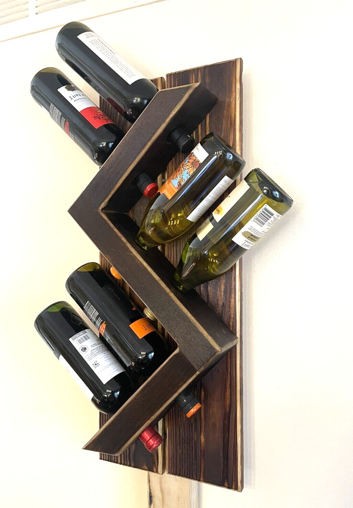 Wine Rack Rustic HandMade From Wood Very Unique