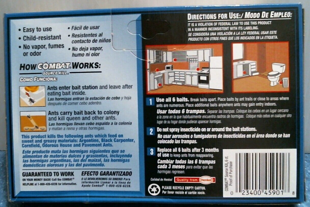Combat Ant Bait Stations 6 pk. (45901) FS