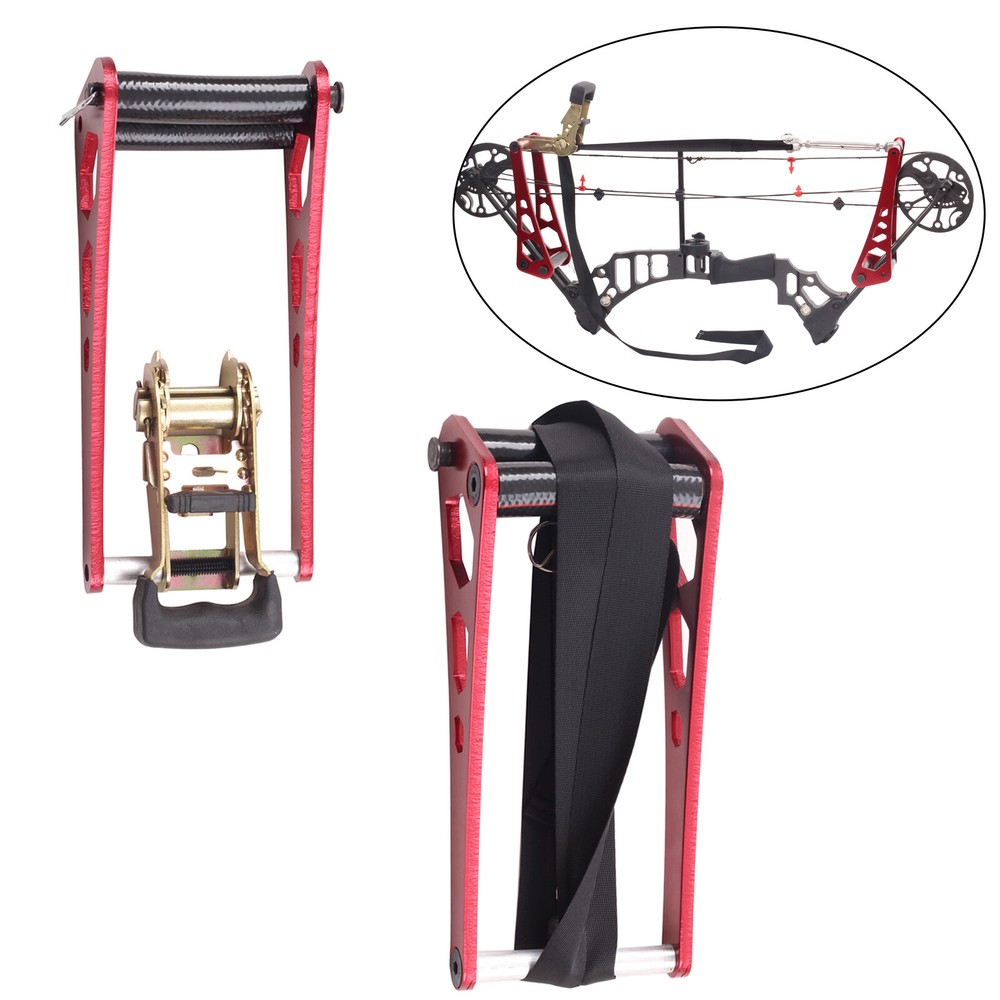Portable Archery Ratchet-Loc Bow Press Machine Compound Bow Open Accessories Red