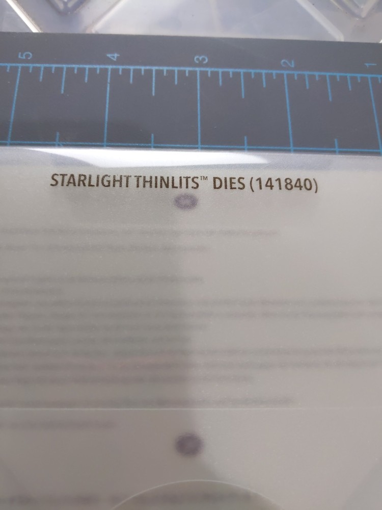 Stampin' Up Starlight 7 Thinlits Dies Sizzix 141840