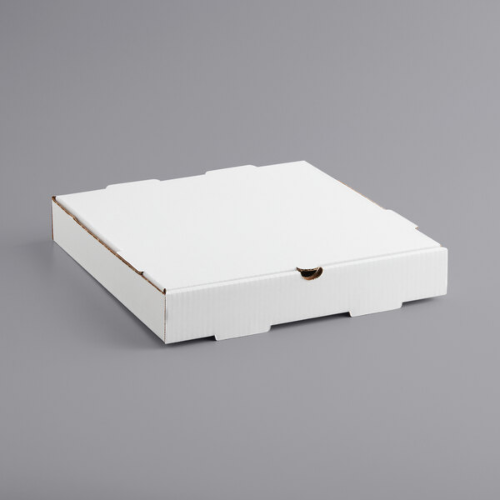 12" x 12" x 2" White Corrugated Plain Unprinted Pizza / Bakery Box (50/Bundle)
