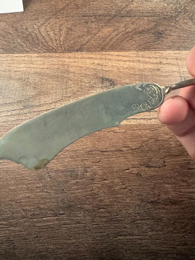 Wm A Rogers Silver Nickel Silverplated Master Butter Knife Unknown Pattern