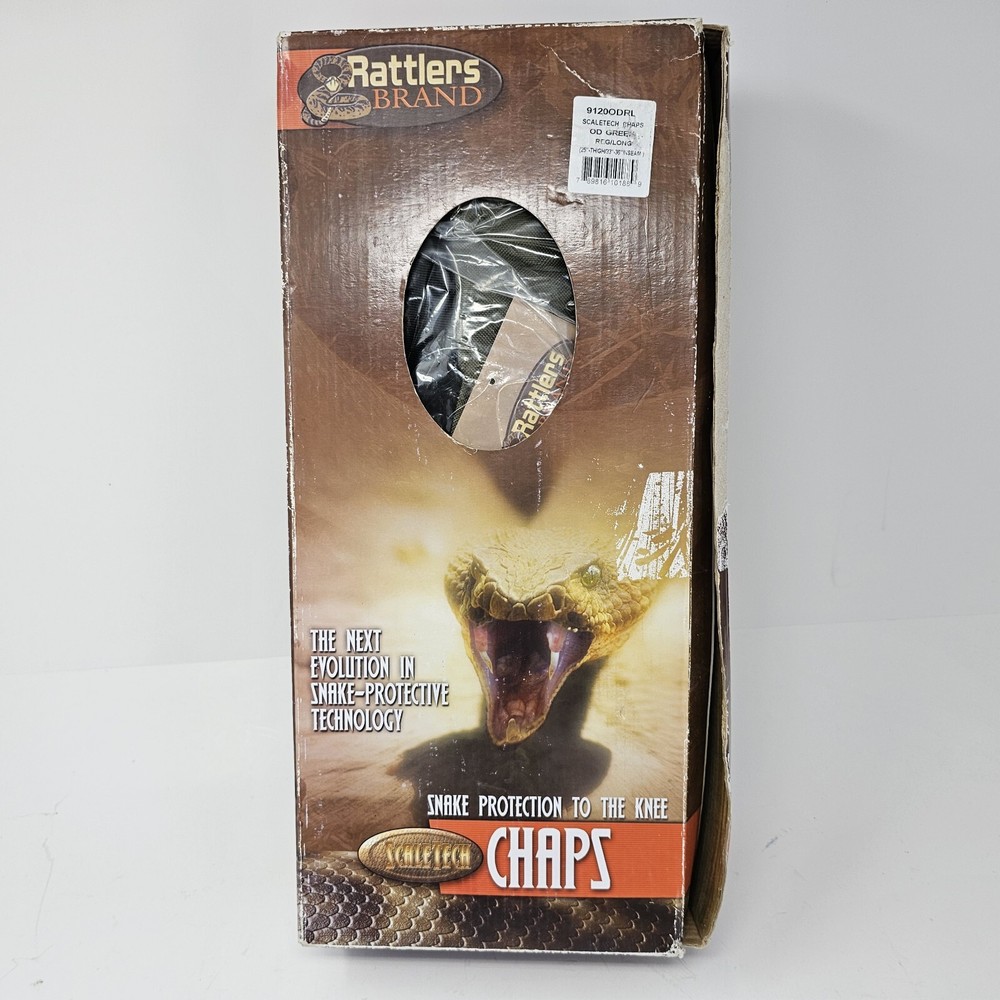 Rattler Brans Scaletech Snake Protection Chaps (Green, Regular/Long)