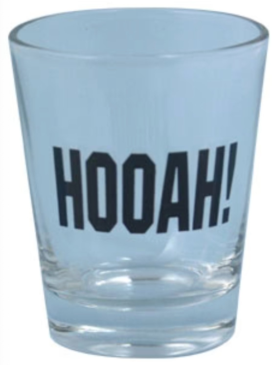 ARMY HOOAH! SHOT GLASS