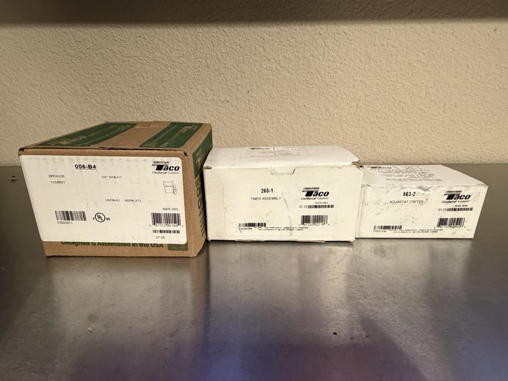 TACO 006-B4 3/4, TIMER & AQUASTAT PACKAGE