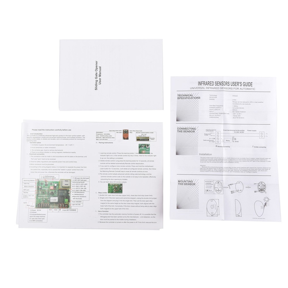 3300LBS Electric Automatic Sliding Gate Opener & Remote APP Control & Infrared