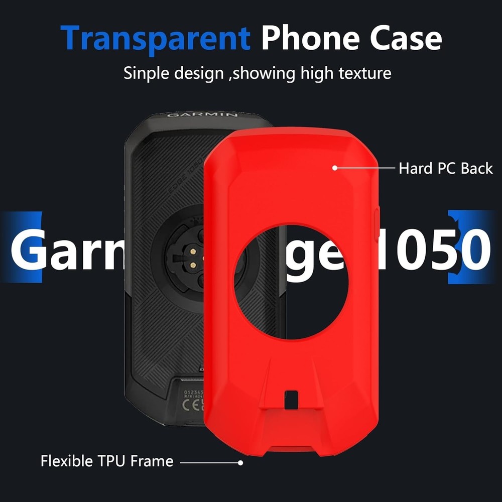 Lightweight Silicone Case for Edge 1050 - Effectively Protects from Scratches