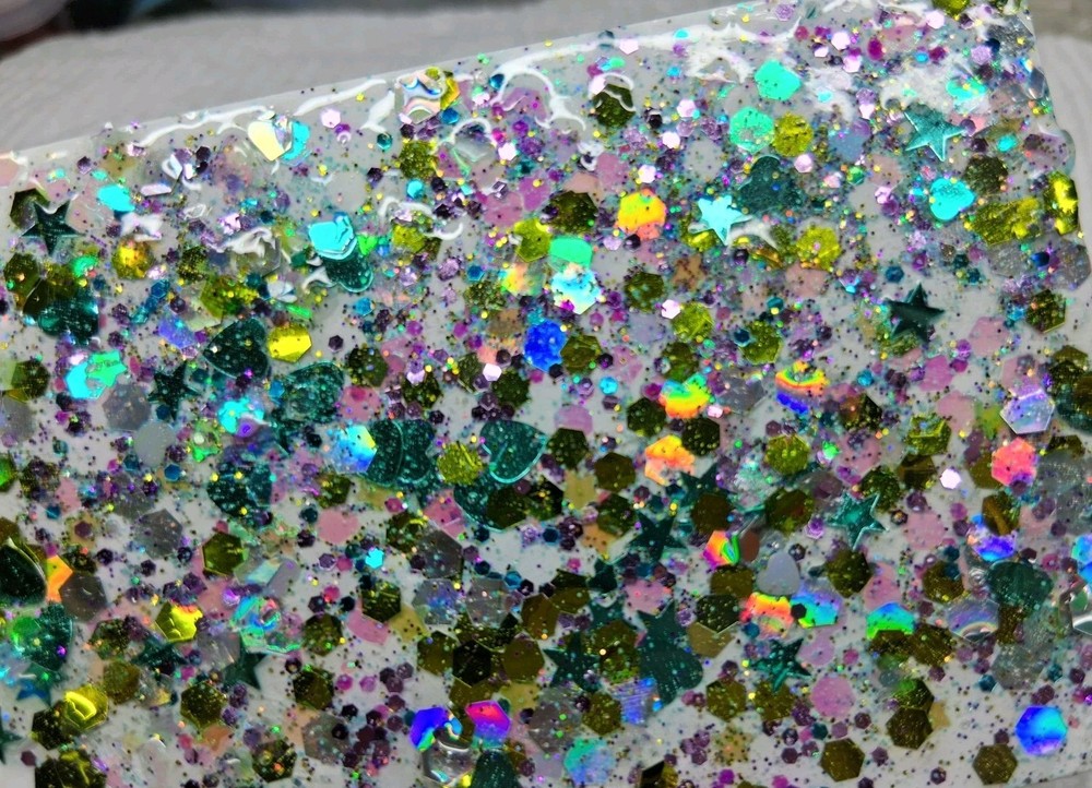 1 TSP Chunky Glitter Mix TURQUOISE, TRANSLUCENT & GOLD