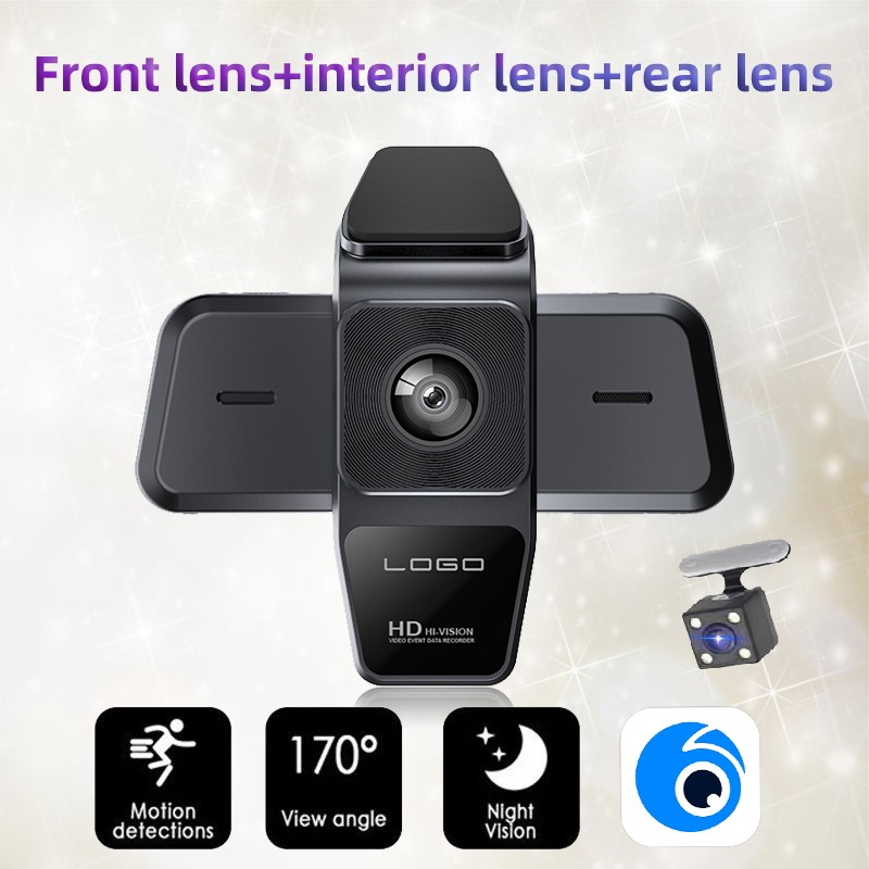 Car Dash Cam Front Rear Camera DVR Dash Camera Video Recorder 170° Wide Angle