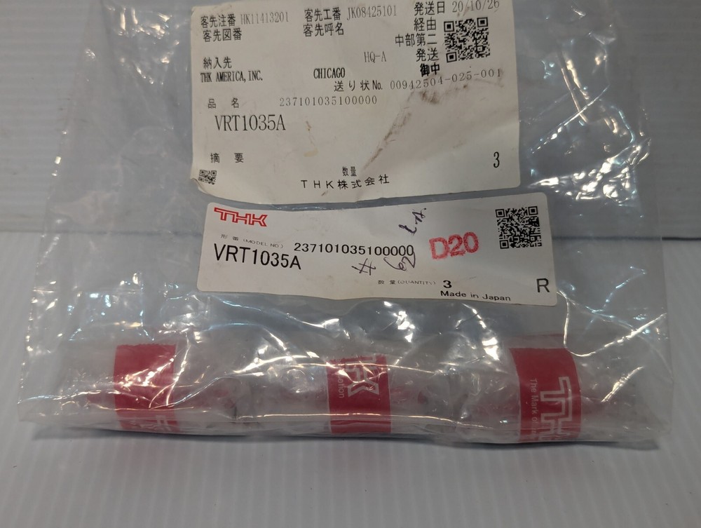 New THK VRT1035A Crossed Roller Linear Slide+Returns