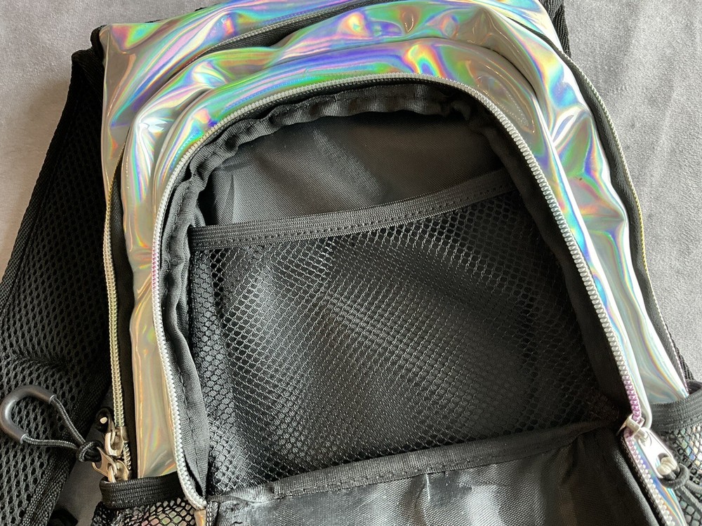 Sojourner Silver SLIM BACKPACK Pack Hiking Running Biking As Is Read